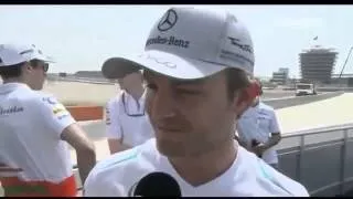 F1 Bahrain Grand Prix 2013 - Race Grid Walk with Martin Brundle