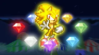 Sonic FGX Ultimate All Chaos Emeralds + Super Sonic