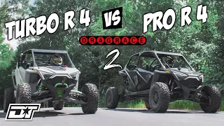 DRAG RACE SHOOTOUT!! | RZR Turbo R 4 vs RZR PRO R 4