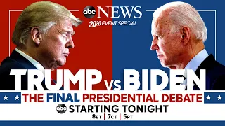 Final 2020 Presidential Debate: WATCH LIVE Pres. Trump, Joe Biden go head-to-head | ABC News