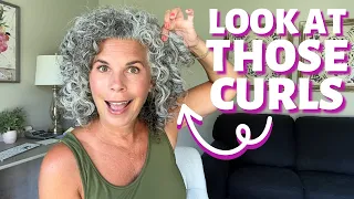 Get Big Bouncy Curls with a Denman Brush | How to Style Curly Hair Step by Step