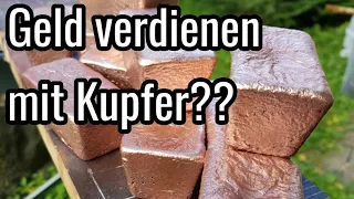 150€ pro Tag mit Kupfer verdienen? | 1kg Kupferbarren