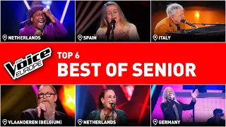 The BEST SENIOR Blind Auditions in The Voice! 👵👴 | TOP 6