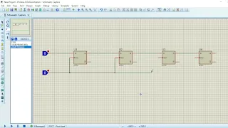 Implementation of Serial in- Serial Out (SISO) or Shift register using Proteus simulation