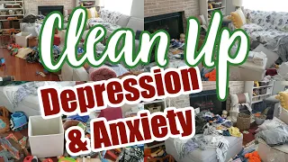 REAL LIFE COMPLETE DISASTER MESSY HOUSE CLEAN UP (CLEANING MOTIVATION FOR DEPRESSION AND ANXIETY)