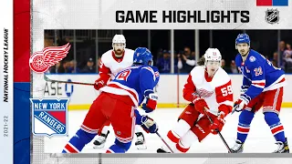 Red Wings @ Rangers 4/16 | NHL Highlights 2022