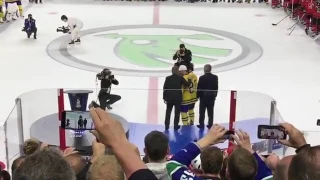 Team Sweden IIHF Gold trophy presentation vs Team Canada - May 21, 2017