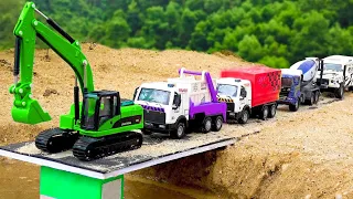 Los mejores vídeos de excavadoras y camiones de construcción de puentes