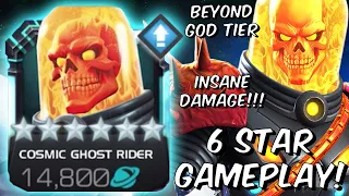 6 Star Rank 2 Cosmic Ghost Rider Gameplay - BEYOND GOD TIER INSANITY - Marvel Contest of Champions