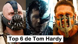 Las 6 películas mas taquilleras de Tom Hardy. Venom, Mad Max, El Origen, Dunkerque, El Renacido.