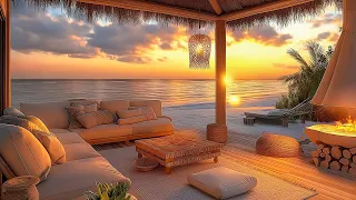 Tranquility Seaside Cafe - Harmony Offers Relaxation With Bossa Nova Music And Serene Ocean Waves