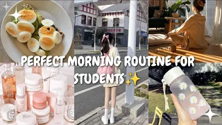 perfect morning routine for students 🎒✨#school#college#teenager#glamourandglitz