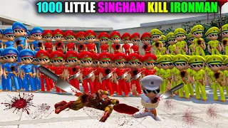 Ironman Escape From 1000 Colourful Little Singham In Gta 5 | White Little Singham Is Safe 😱 Gta V