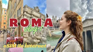 ROMA VLOG 1 / eSIM |  iki günde her yeri gezdik!