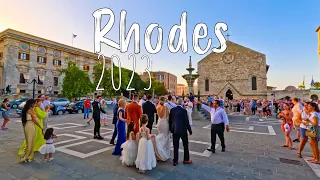 Rhodes Greece, (Rhodos) walking tour 4k, Rodos travel guide, Greece 2023