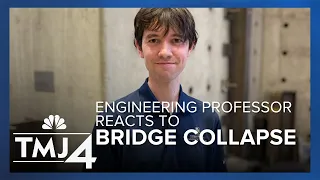 Engineering professor says the Baltimore Bridge collapse left him in 'shock'