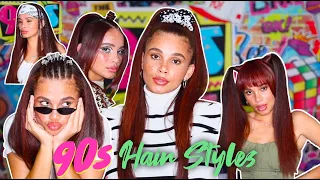 5 CUTE 90’s inspired hairstyles! QUICK & EASY