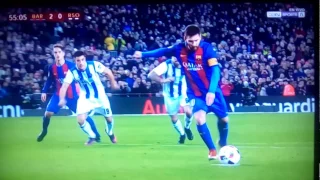 Messi goal vs Real Sociedad 1/26/2017 Copa del Rey