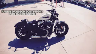 Harley Davidson Forty-Eight 48 Pure Engine Sound with TBR Exhaust