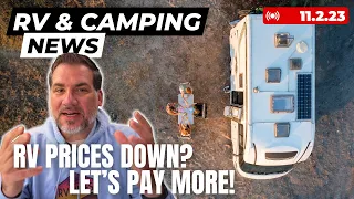 As RV Prices Go Down, Buyers Pay More? Ford Pulls Back EV Investment as UAW Strike Ends, & More...