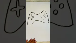 How to Draw Gamepad Controller #shorts #draw #playstation #xbox