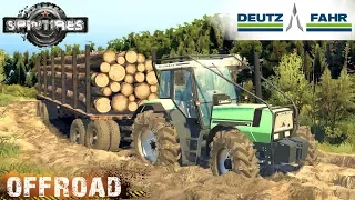 SpinTires DEUTZ-FAHR AGROSTAR 6.61 TRACTOR OFF-ROAD TEST