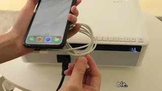 How to mirror your iOS device to VANKYO Performance V630W Projector with an ORIGINAL USB cable?