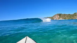 SURFING A CRYSTAL CLEAR BEACH BREAK! (RAW POV)