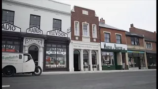 1960s high street recreated at Black Country Living Museum, as shopping has changed so quickly (UK)