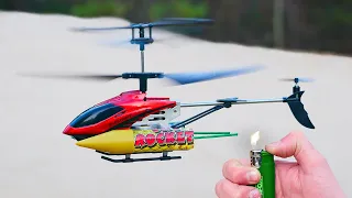 Experiment: Rocket powered RC Helicopter