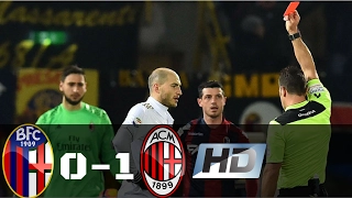 Bologna vs AC Milan 0-1 | HD | Serie A | All Goals & Highlights 08/02/2017