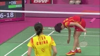 Li (CHN) v Wang (CHN) - Women's Singles Badminton Semi-Final - Full Replay - London 2012 Olympics