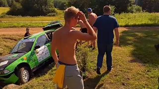 Rally Estonia 2018 SS1 Põlluääre crash