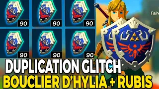 GLITCH DUPLICATION (BOUCLIER D'HYLIA+FARM RUBIS FACILE TEARS OF THE KINGDOM) ZELDA TOTK Bien Débuter