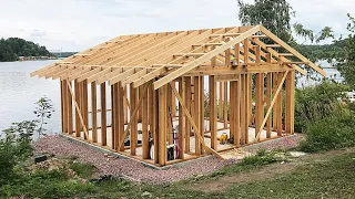 Building an Amazing House in an Unusual Place! 1,5 Years in 24 Minutes. Diy