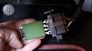 Corsa d fan blower resistor pack location repair and replacement