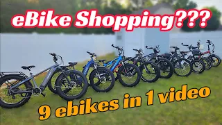 Attention ebike Shoppers - 9 ebikes in 1 Video