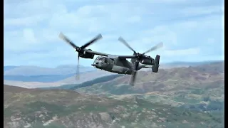 #usaf  #osprey  Low Level in the Mach Loop Sept 16th 2022 [4K]