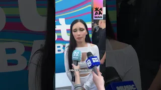 Ольга Серябкина отвечает на вопросы журналистов на VK Fest 2023 (Парк Горького, 16.07.2023)