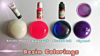 Different Ways to Color Resin | Acryclic Paint, Colorant, Pigment & Alcohol Ink | Tiktok Resin Trend