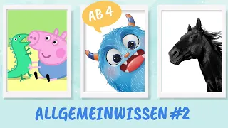 Kinderquiz ab 4 Jahre - Allgemeinwissen Nr. 2