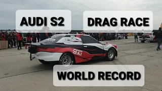 Audi S2 🚗 || Masina de record mondial 🥇🌍 || Drag Race Arad 🚦