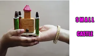 Making a small castle using toothpicks | very easy craft | DIY | mini castle | DIY HACK | DIY CASTLE