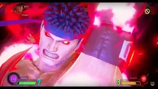 Evil Ryu Hyper Combo KO - Lvl 3 Shin Shoryuken - MARVEL VS. CAPCOM: INFINITE