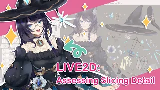 Drawing for Live2D: Assessing Slicing Detail