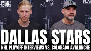 Peter DeBoer & Esa Lindell Discuss Dallas Stars vs. Colorado Avalanche Series, Recap GM1 Loss