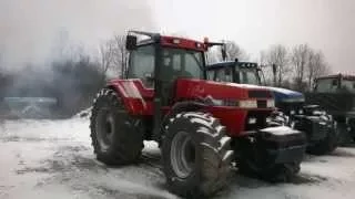 CASE 7250 PRO zimny start -15 (cold start)