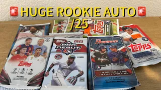 🔥 Rookie Auto /25 🔥Biggest Pull Yet Random Pack Opening Day! #topps #baseballcards