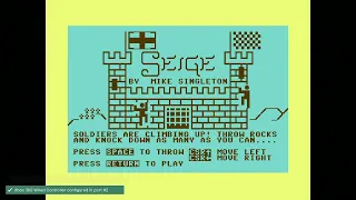 Seige (Commodore 64) Playthrough