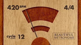 420 BPM 4/4 Wood Metronome HD